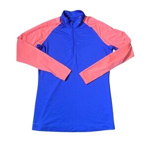 Nike Pro Dri-FIT Long Sleeve Shirt Purple & Orange XL Fitted Athletic Wear